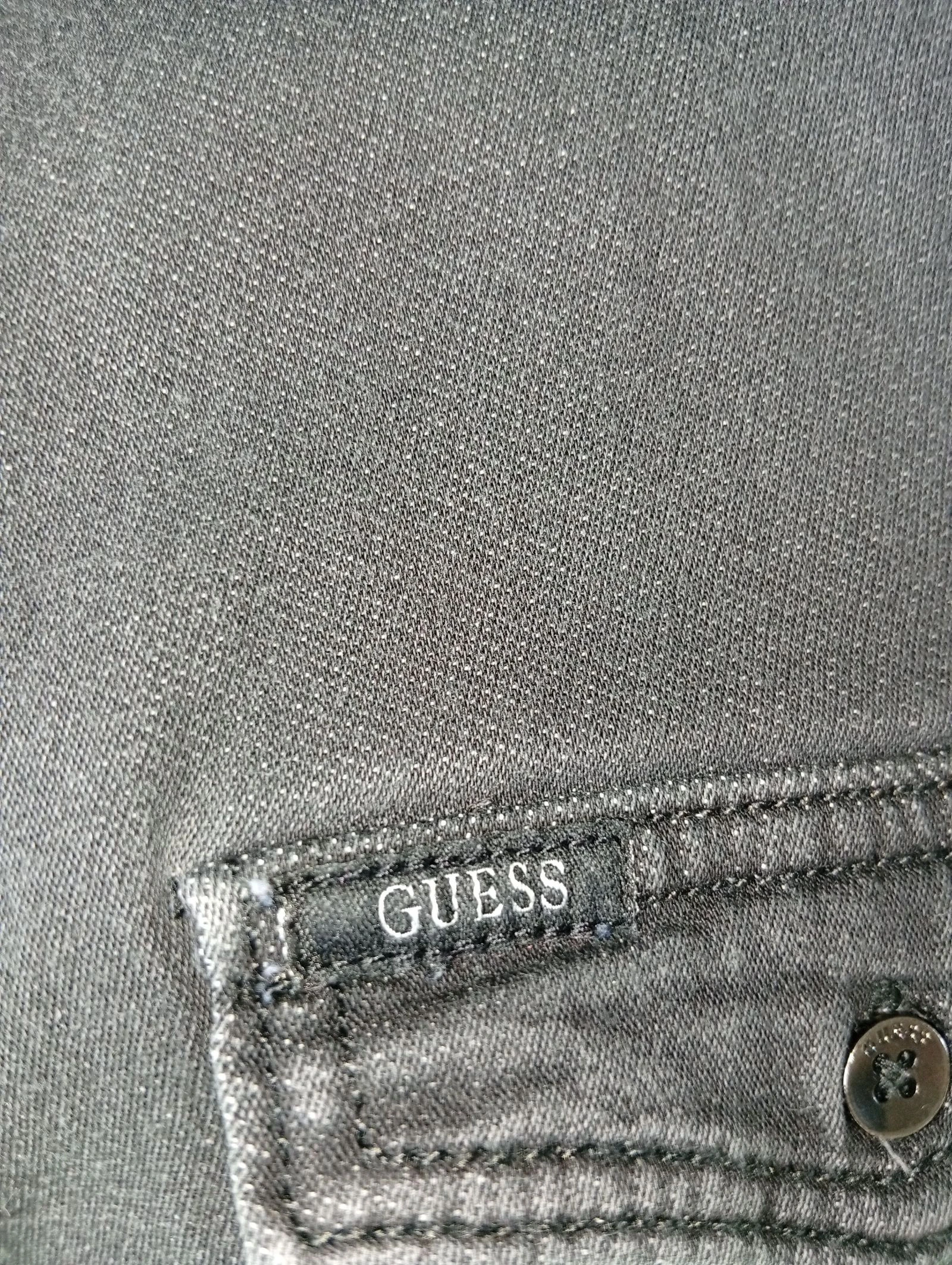 Camisa de Jean GUESS Negra Enjuagada Slim Fit - Talla XS – photo 5